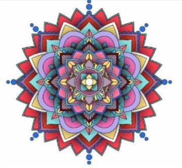 Mandala design color sticker