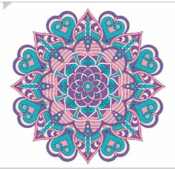 Mandala design color sticker