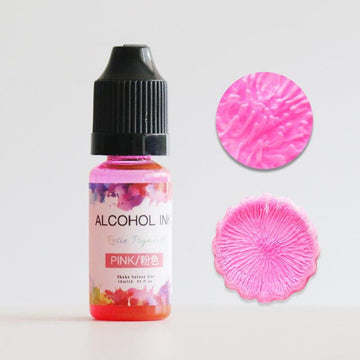 Pink Alcohol ink