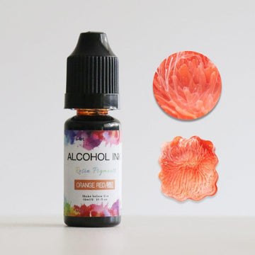 Orange Red Alcohol ink