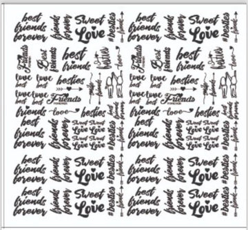 Mini Sticker For Keychain