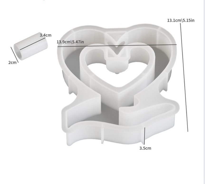 Hand Support Heart Planter Mould
