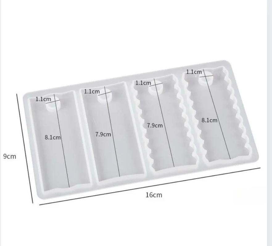 Classic Rectangular Name Keychain Mould