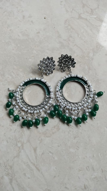 Green Chand Bali Jhumka