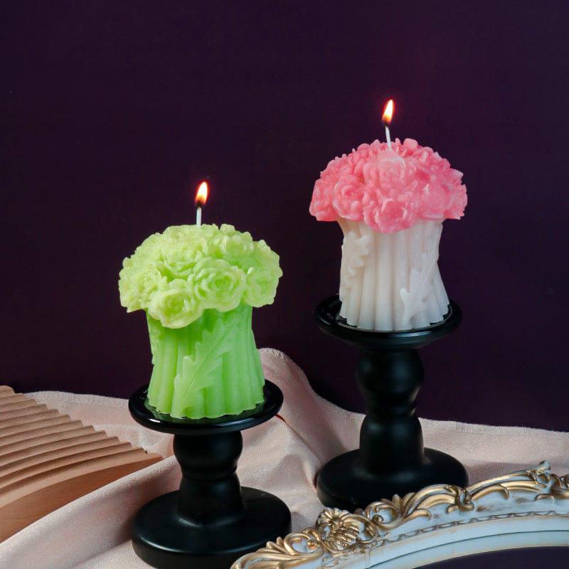 Rose Bouquet Candle Mould
