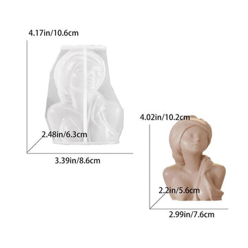 Turban Girl Statue Candle Mould