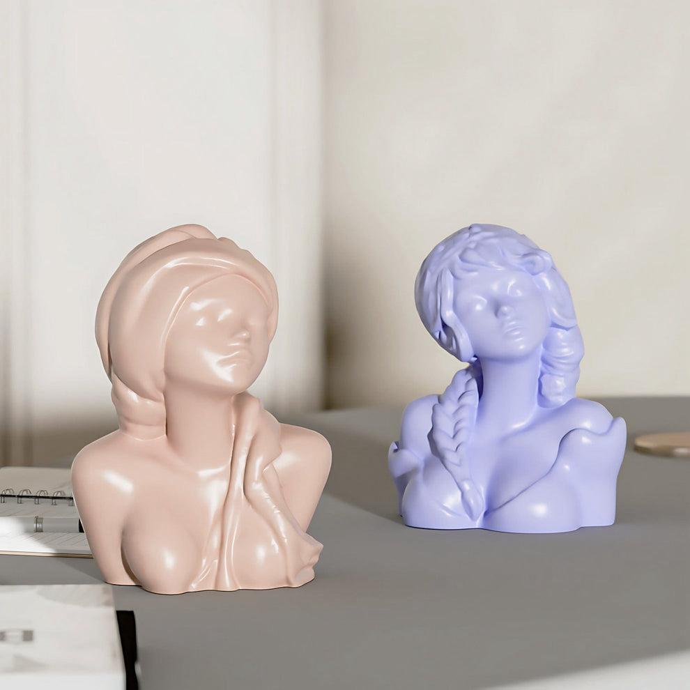 Turban Girl Statue Candle Mould