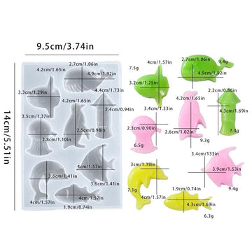 8 Cavities Sea Animal Mould