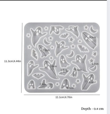 Ghost Keychain And Earring Mould