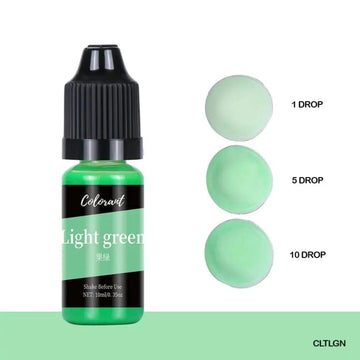 Light green candle color