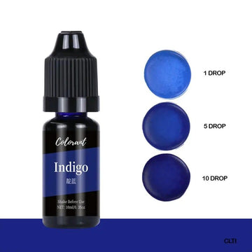 Indigo candle color