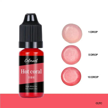Hot coral candle color