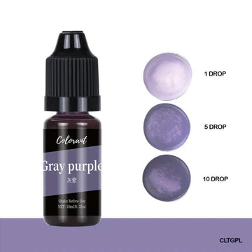 Gray purple candle color