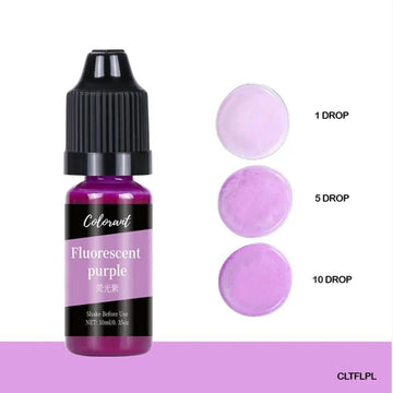 Fluorescent purple candle color