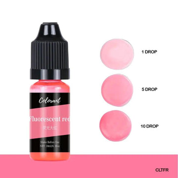 Fluorescent red candle color