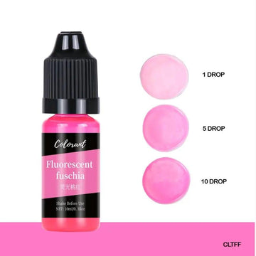 Fluorescent fuschia candle color
