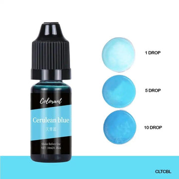Cerulean blue candle color