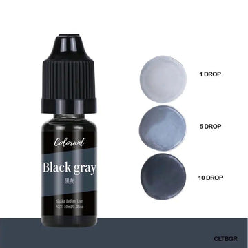 Black gray candle color