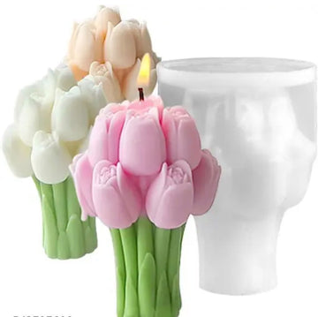 rose bouquet Candle Mould