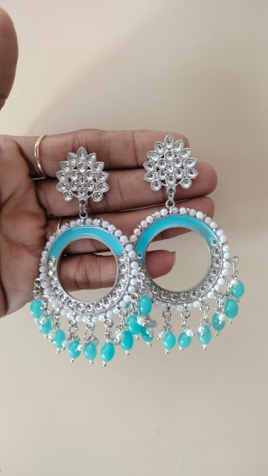 Beads jhumka for resin