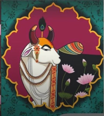 Pichwai Small color sticker