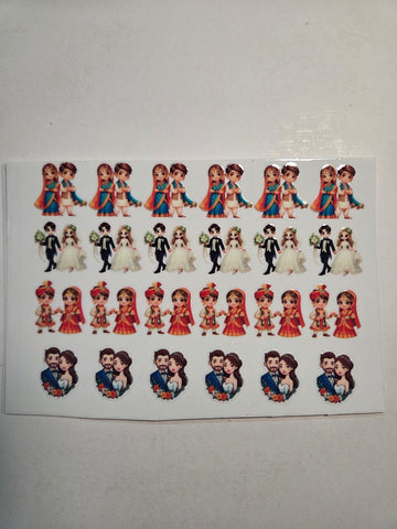 Uv Sticker Dulha Dulhan Design
