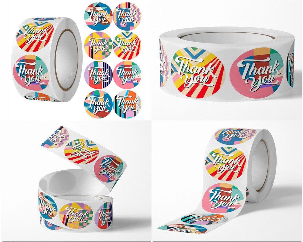 Thank you sticker tape roll