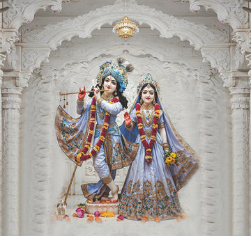 Radha Krishna Design Color Sticker