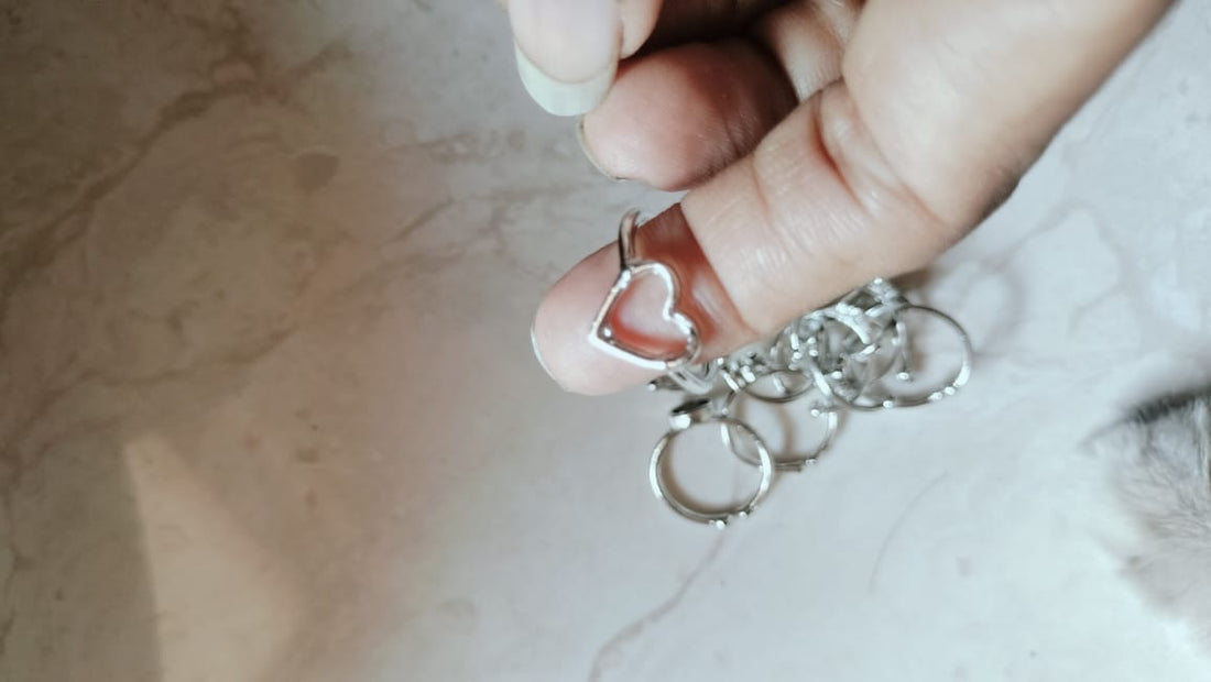 Open  Heart  shape  ring base for resin