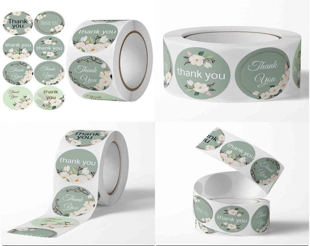 Thank you sticker tape roll