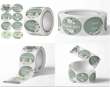 Thank you sticker tape roll