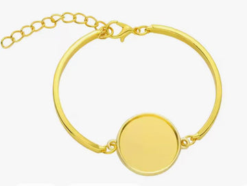 Bracelet base for resin