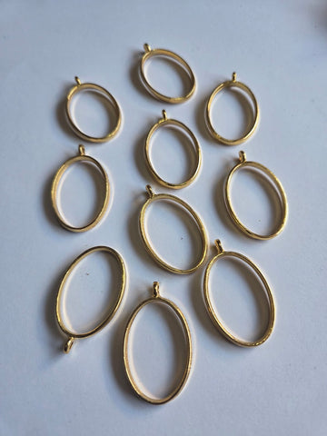 Oval bezel 10 piece pack