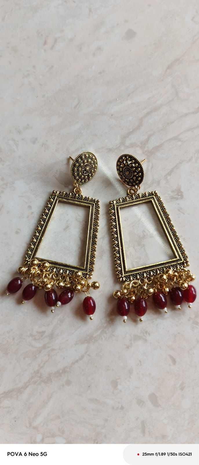 Beads jhumka for resin