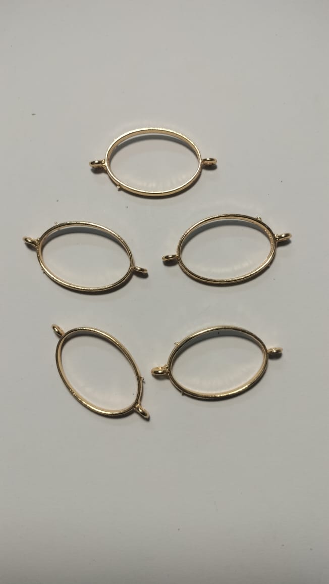 Big size rakhi or bracelet bezel oval