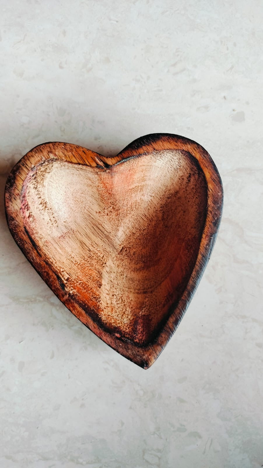 Heart Wood Bowl for Candle