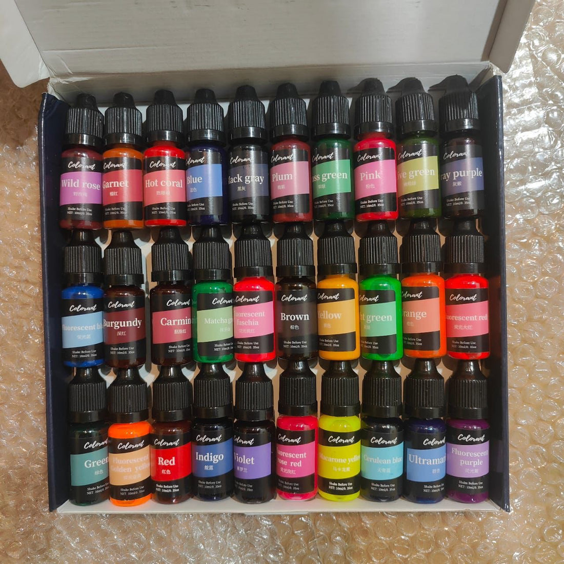 30 shades candle color set