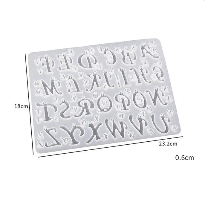 78 cavities alphabet latter Silicon Mould