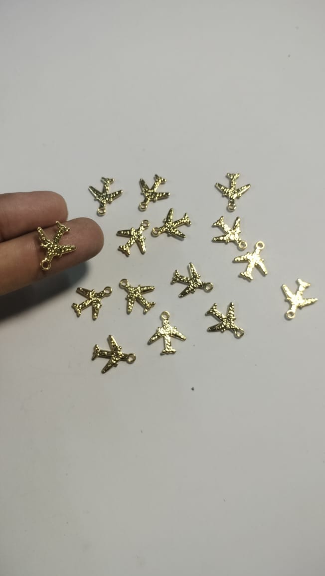 Metal airplane charm