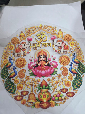 Uv Sticker Thali Design
