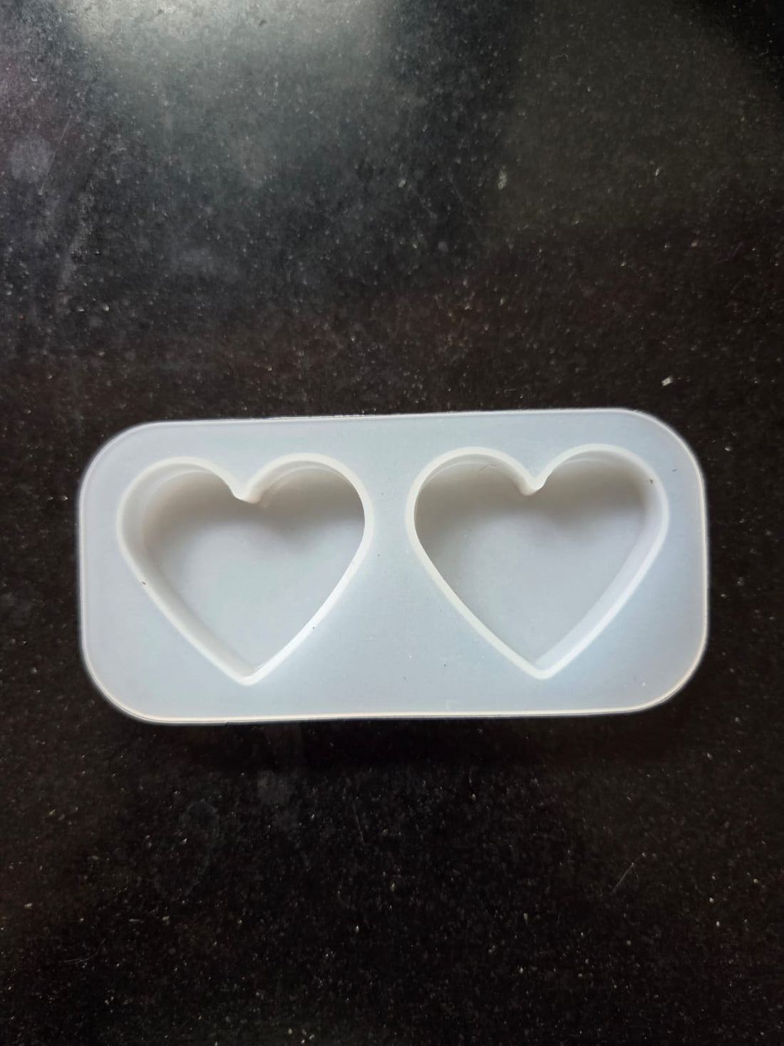 2 Cavities Heart 1 inch Mould