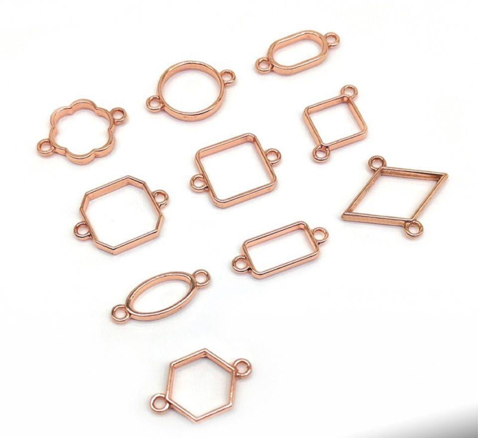 Mix rakhi or bracelet bezel rose gold