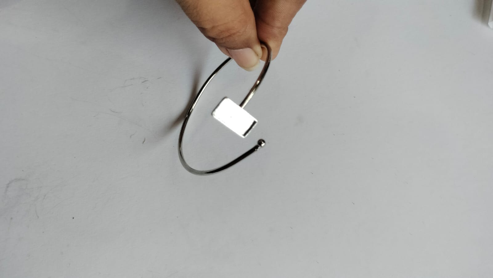 Kada Or Bracelet Base For Resin silver