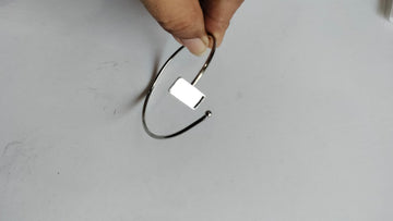 Kada Or Bracelet Base For Resin silver