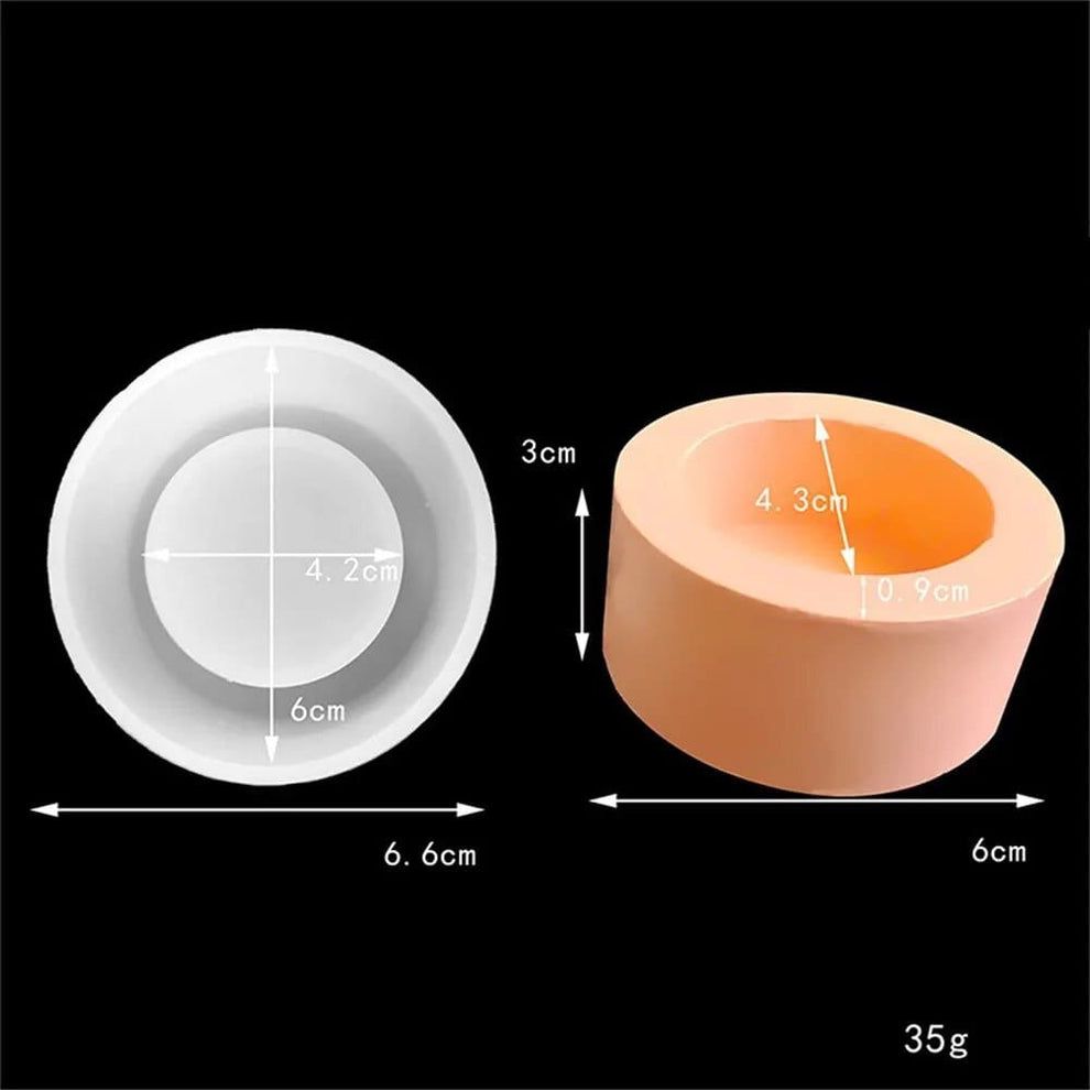 Round t-light mould
