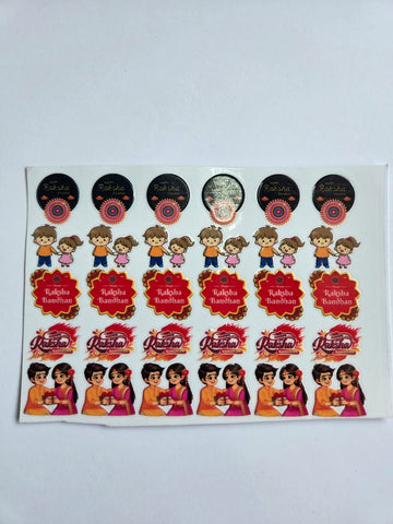 Uv Sticker Rakhi Design
