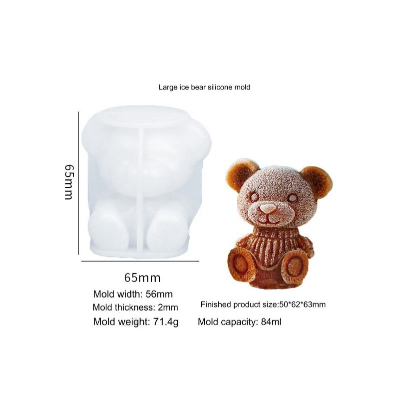 Ice bear candle mould
