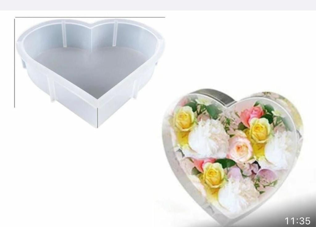 8 inch heart  deep casting mould