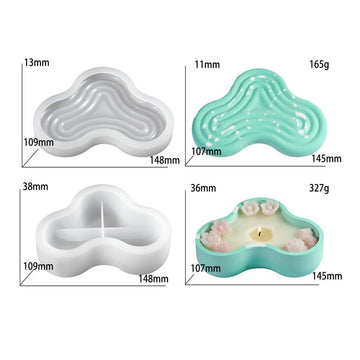 Striped bow pea storage box mould