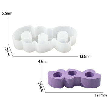 Heart shape candle stand mould